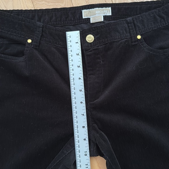 Michael Kors black fine corduroy straight leg jeans in size 10 - Picture 11 of 11